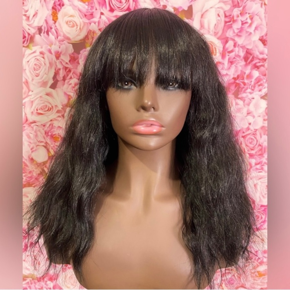 Modu Synthetic Wig Wavy with Fringe
